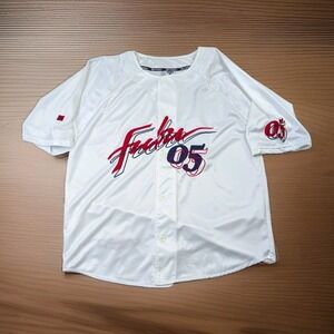 Vintage Fubu Baseball Jersey Shirt Mens Large 05 Collection 2000s Y2K 90's